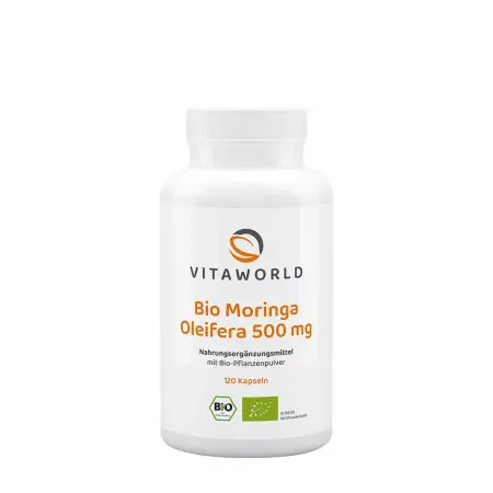 Vitaworld Moringa Oleifera 500 mg Organic (120 Capsules) - Vitaworld