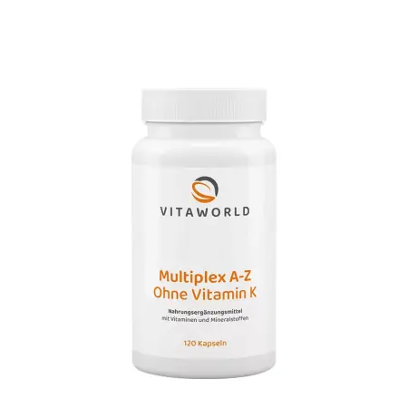Vitaworld Multiplex A-Z Without Vitamin K (120 Capsules) - Vitaworld