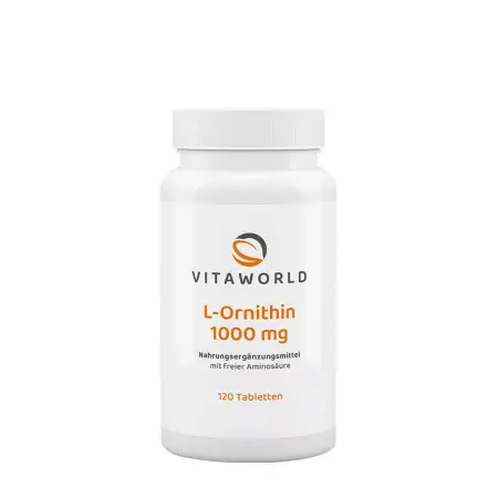 Vitaworld Ornithine 1000 mg (120 Tablets) - Vitaworld