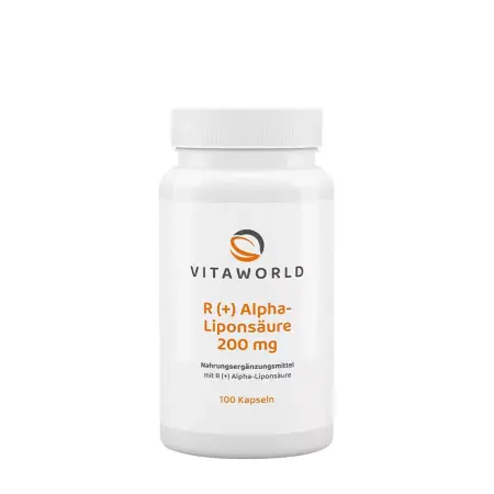 Vitaworld R (+) Alpha Lipoic Acid 200 mg (100 Capsules) - Vitaworld