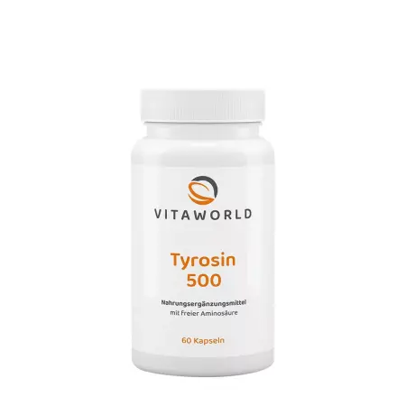 Vitaworld Tyrosine 500 mg (60 Capsules) - Vitaworld