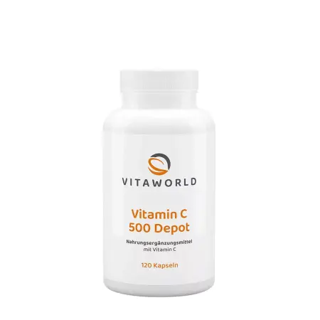 Vitaworld Vitamin C 500 Depot (120 Capsules) - Vitaworld