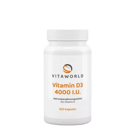 Vitaworld Vitamin D3 4000 IU (100 Capsules) - Vitaworld
