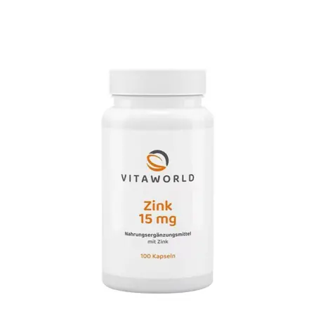 Vitaworld Zinc 15 mg (100 Capsules) - Vitaworld