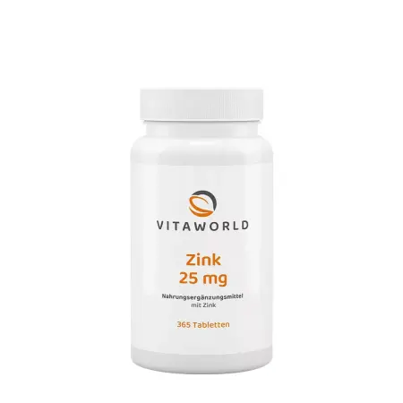 Vitaworld Zinc 25 mg (365 tablets) - Vitaworld