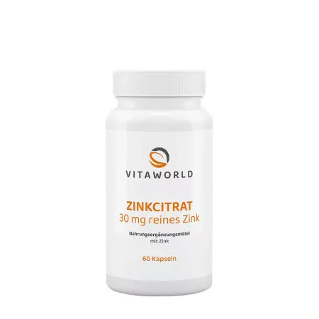 Vitaworld Zinc Citrate 30 mg (60 Capsules) - Vitaworld