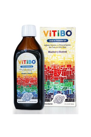 Vitibo Arginine Vitamin Mineral Syrup for Children and Adults 150 ml 00122200 - Dermovitamin