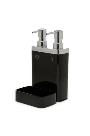 Viva 2-Piece Liquid Soap Dispenser with Sponge Black M-e10-06 M-E10-06 - Prima Nova