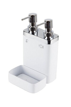Viva 2-Piece Liquid Soap Dispenser with Sponge White M-e10-01 M-E10-01 - Prima Nova