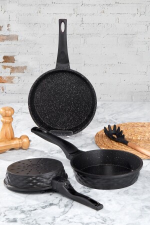 Viva Casting 3-Piece Pan Set Black - Taç