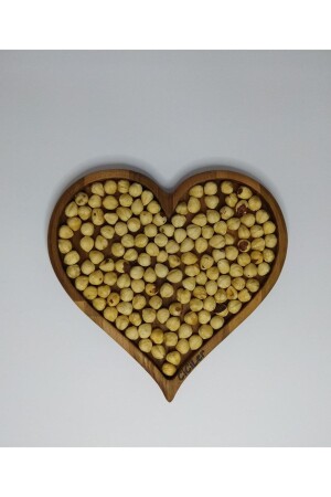 Vivere Wooden Heart Plate Snack Bowl Breakfast Set AHKY18007 - CiCiLer