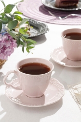 Viyana Porselen 4 Parça Çay Fincan Takımı 180 Ml Açık Krem 10030961 - English Home
