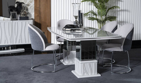 Voga Luxury Dining Table Set - Cadde Yıldız