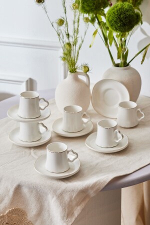 Volga Set of 6 Coffee Cups 80 Ml 153. 03. 05. 0246 - Karaca