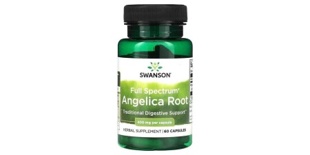 Vollspektrum-Engelswurzel, 400 mg - 60 Kapseln - Swanson