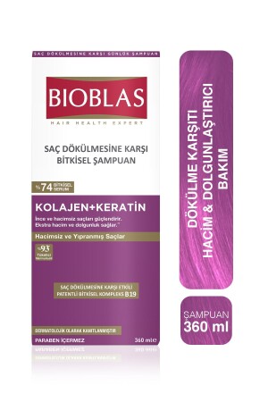 Volume Shampoo Against Hair Loss 360 ml - For thin and volumeless hair - Bioblas