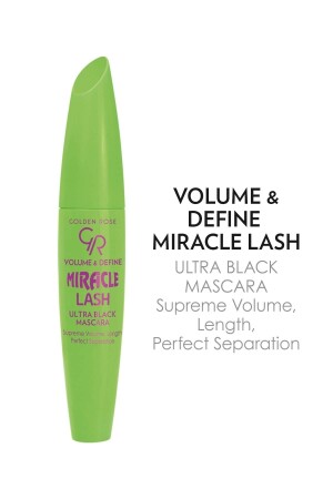 Volume&define Miracle Lash Ultra Black Mascara - Black-hacim Veren Maskara - Golden Rose