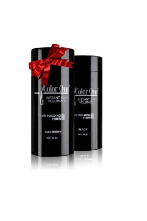 Volumizing Hair Powder Topical Dark Brown 2 Pieces X 50 Gr - Color One