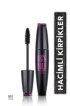 Volumizing Mascara (Black) - Big N Bold Mascara - 001 - 8682536040402 - Flormar