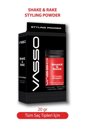Volumizing Powder Wax Unisex 20 gr, Providing 24 Hours Ultra Matte Look and Super Hold - Vasso Men