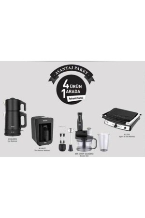 Vorteilspaket Anthrazit 4-teiliges elektrisches Mitgift-Set D_8682511903944 - Fakir
