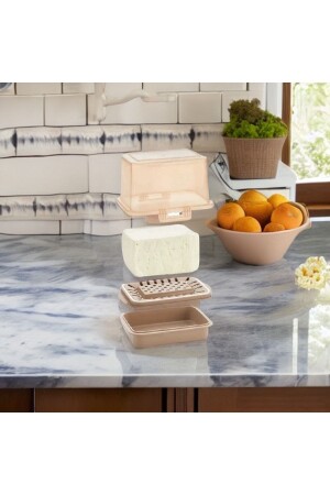 Vp-074 Ecem Cheese Container Cheese Storage Container Copper VP-074 - Vip Ahmet