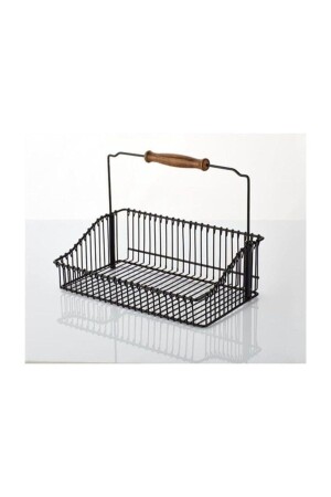 Vp-168 Wrought Iron Basket 20*30cm Black MDH88 - Vip Ahmet