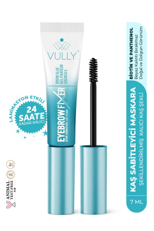 VULLY Brow Fixer 7 ml – Şeffaf Kaş Sabitleyici Maskara, 24H Laminasyon Etkisi, Biotin & Panthenol - VULLY