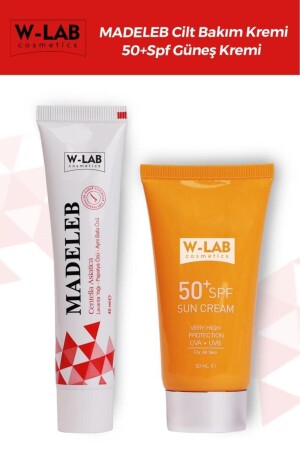 W Lab Madeleb Cream + W Lab Sunscreen Cream Set - W-Lab Kozmetik