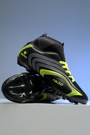 W50y Men's Football Boots with Stripe Detail Socks - Oksit