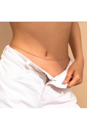 Waist Chain Necklace Women's Belly Accessory Women's Gold Plated on Steel with Warranty Certificate - Jadenne