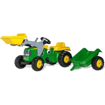 Walk-behind tractor with bucket RollyKid John Deere - RollyToys