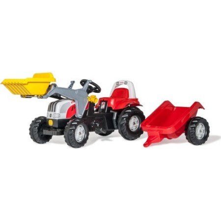 Walk-behind tractor with bucket RollyKid Steyr 6165 CVT - RollyToys