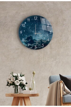 Wall Clock - Glass - Flows Quietly - Model 12 Diameter 27 Cm - Saban