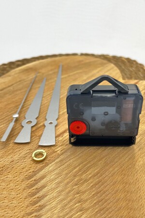 Wall Clock Mechanism Core - Hour and Minute Hand Seconds - Flowing - Hanging - 14 Mm Shaft - High Torque - Silver - Artrimo