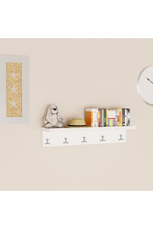 Wall Hanger Behind the Door Hallway Kitchen Bathroom Hanger Multi-Purpose Shelf Hanger Key Holder HAN1004 - HANAHŞAP