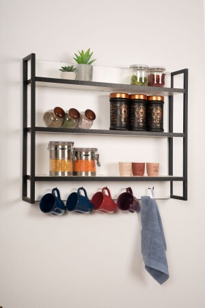 Wall Mounted Modern Kitchen Spice Rack Hanging Terek Spice Rack MDSMATRK002 - Mudesa