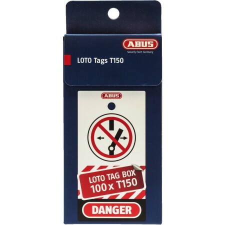 Warning tag ABUS LoTo T150, 100pcs. - ABUS