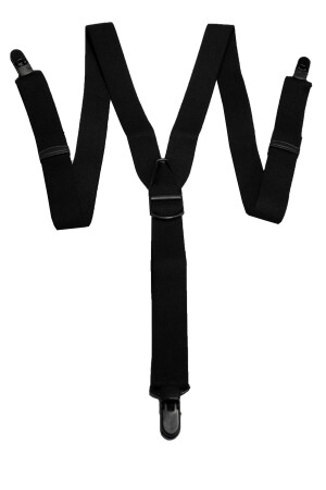 Washable Antiallergic Unisex Black Trouser Hanger with Plastic Clip VA01 - Kemer Dünyası