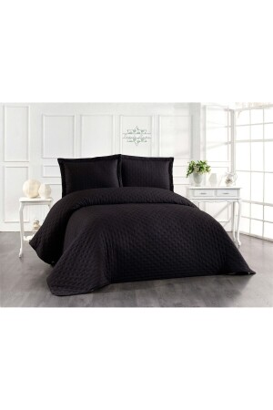 Washed Double Bedspread Set ( 240X260, 50X70 ) biocottonwashed - by ballı biocotton