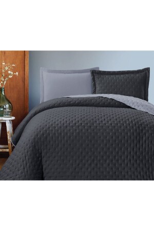 Washed Soft Double Color King Size Bedspread Set * Bedspread 260 x 240 cm - Gençev Home Collections
