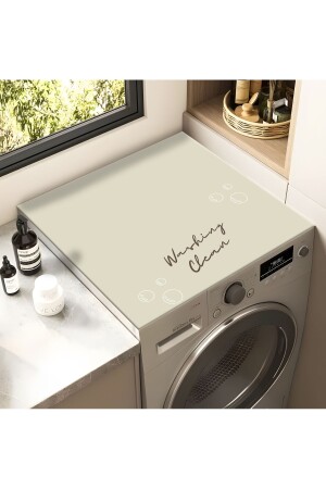 Washing Machine Dryer Cover Protection Pad Liquid Proof Mat Non-Slip Washable - Getcarpet