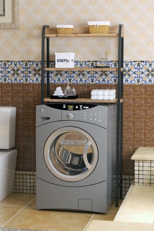 Washing Machine Drying Rack Organizer Bathroom Organizer Machine Top Shelf Organizer BATHROOM WASHER AND DRYER ORGANIZER - EGEMEV