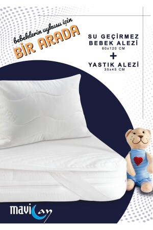 Wasser- und flüssigkeitsdichte Babymatratzen 60 x 120, Matratzenschoner, Kissenmatratzen - Mavi Ay Yatak