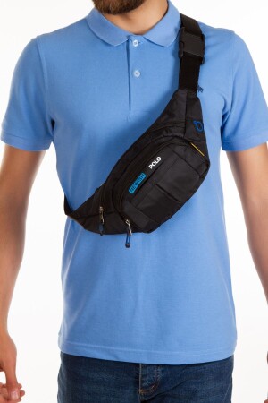 Wasserdichte Kopfhörer, USB-Ausgang, Unisex, schwarz, Kreuzgurt, Taille, Schulter und Sporttasche - Newish Polo