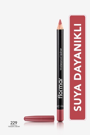 Wasserfester Lipliner (ROSA) – Wasserfester Lipliner – 229 Tender Cream – 8690604111299 - Flormar