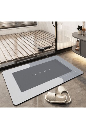Water Absorbent Mat Stylish Design Ablution Mat Non-Slip Base Diatom 40*60 Cm Square Mat - Canderel