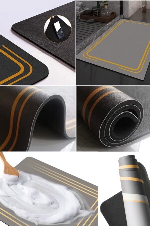 Water Absorbent Proof Kitchen Sink Faucet Splash Absorbent Pad Drain Pad Mat For Restaurant Bars dh16c - Utelips