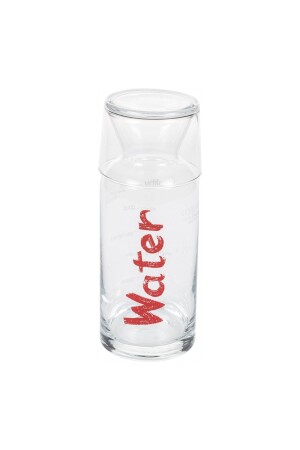 Water Bedside Jug with Red Lid - 700 ml 255791 - Mudo Concept