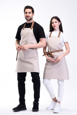 Water Repellent Stain Proof Cafe Barista Chef Cook Waiter Florist Restaurant Cafe Apron Kitchen Apron 1 Piece - Monki Haus
